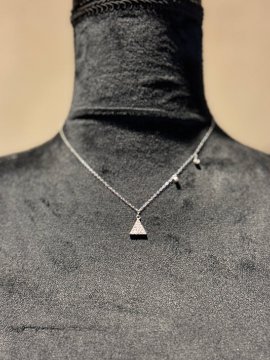 Collar Plata triangulitos