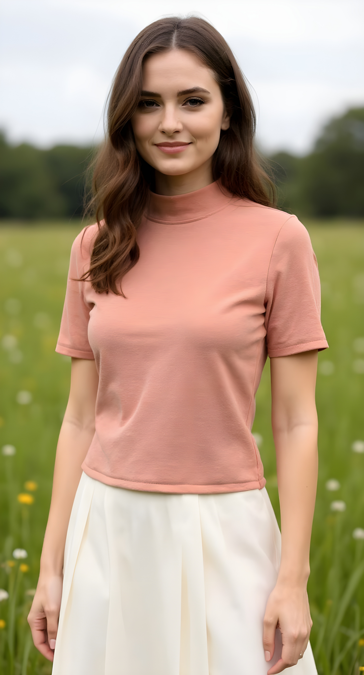 Blusa cuello redondo